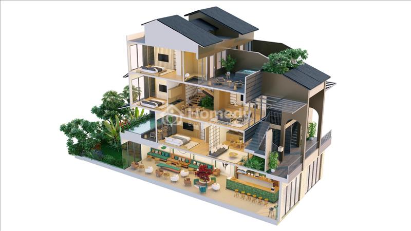 biệt thự nghỉ dưỡng Lynntimes Thanh Thủy, 4 tầng, bàn giao full nội thất - Ảnh 1