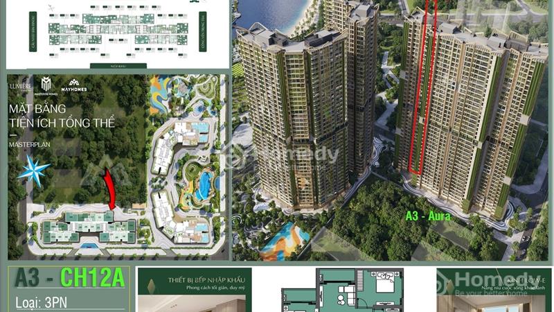 Căn hộ 3pn tại phân khu cao cấp nhất Vinhomes Smart City - Lumiere Evergreen - Tòa A3 - Ảnh 1