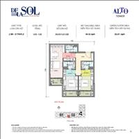95m2 3PN 3 Khoá, 50 tiện ích cao cấp, view sông, 12,2 tỷ allin, lợi nhuận 3,5% cho thuê. Giáp Q1