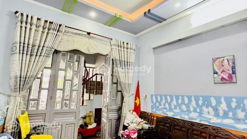 Rẻ chỉ 5,5 tỷ - 4 tầng 108m2 4x27 - Huỳnh Thị Hai Quận 12 - HXH ngủ trong nhà. - Ảnh 1