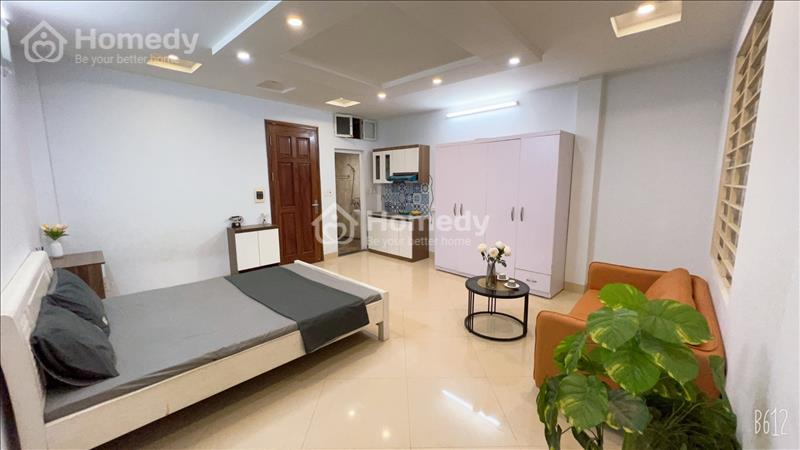 Cho thuê Studio Full đồ từ A-z cực rộng, ban công thoáng ngay 180 Nguyễn Lương Bằng - Ảnh 1