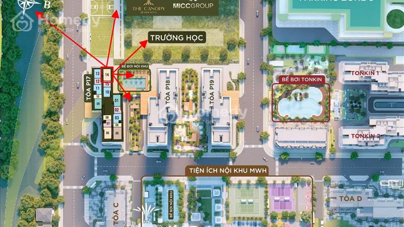 3PN giấu bếp chỉ 4,8 tỷ Khu Canopy 2 Hầm - Vị Trí Chiến Lược. Gần 2 Nhà Xe tại Vinhomes Smart City - Ảnh 1