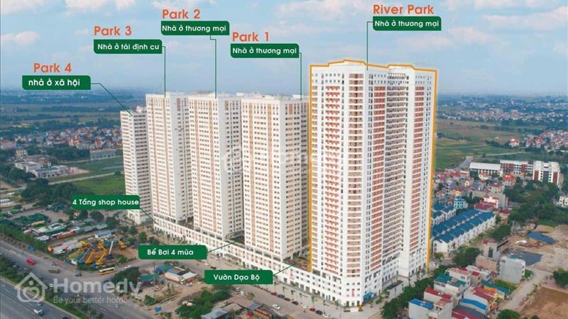 Căn hộ 2 ngủ giá rẻ nhất tại Eurowindow River Park Đông Trù, hướng ĐN, full đồ liền tường - Ảnh 7