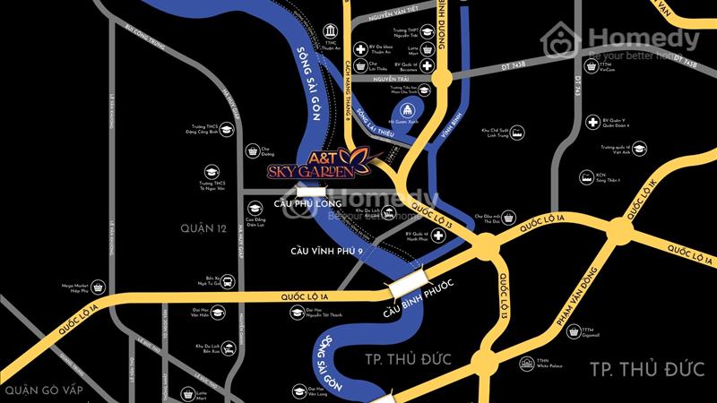 Mở bán đợt 1 dự án A&T Sky Garden Lái Thiếu, TP Thuận An, Bình Dương - Ảnh 1