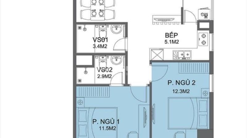 Cần bán căn góc 2 ngủ 2 vệ sinh - BAN CÔNG dài tại FLC Đại  đối diện Aeonmall Hà Đông - Ảnh 2