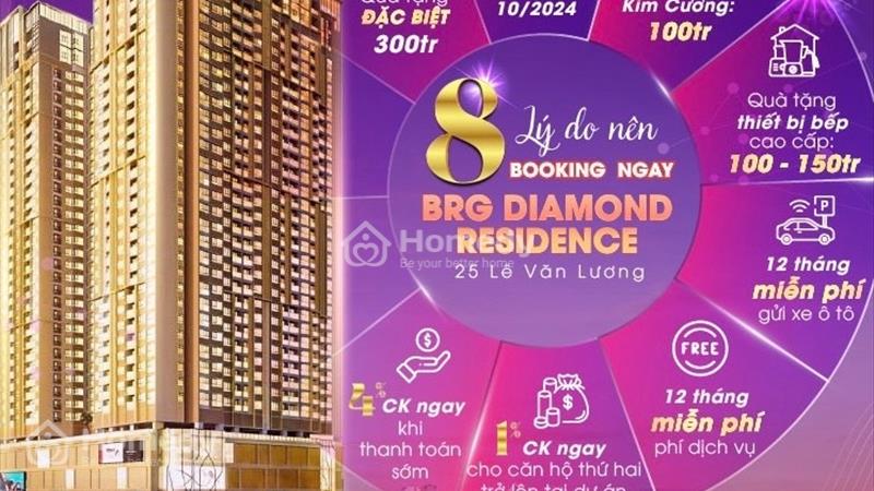 Suất ngoại giao giá tốt BRG 25 lê văn lương, ck4%, chung cư The Diamond Residence - 25 lê văn lương - Ảnh 1