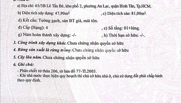 Bán căn nhà cấp 4 tiện xây mới theo ý tại An Lạc, Bình Tân - Ảnh 1