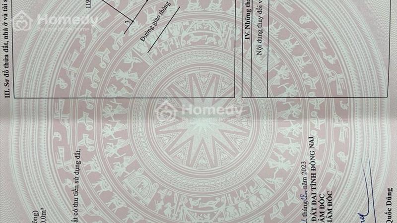 Mở bán 17 lô đất 96m2 thổ cư 100% sổ hồng riêng xã Tân Bình Vĩnh Cửu Giá chỉ 1,35 tỷ - Ảnh 2