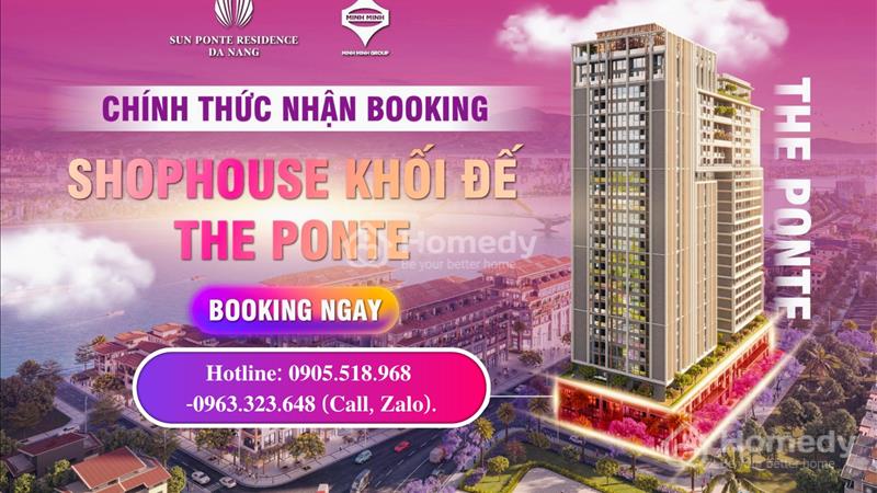 Chính thức nhận booking shophouse khối đế tòa tháp đôi dự án Sun Ponte Residence cách cầu Rồng 200m - Ảnh 1
