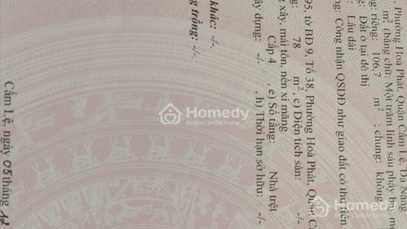 Bán nhanh lô đất đẹp, rẻ nhất mặt tiền Tôn Đản , về ngang 6,5m - Ảnh 2