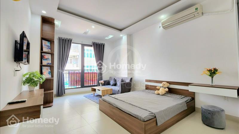Căn Hộ 1PN Ban Công Mới Rộng 45m2 Đầy Đủ Nội Thất Ngay Chợ Hoàng Hoa Thám - Lotte Mart Cộng Hòa - Ảnh 1