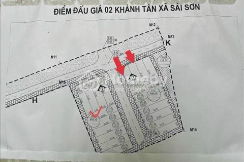 Chính chủ bán 2 lô đất đấu giá tại Sài Sơn, Quốc Oai, HN