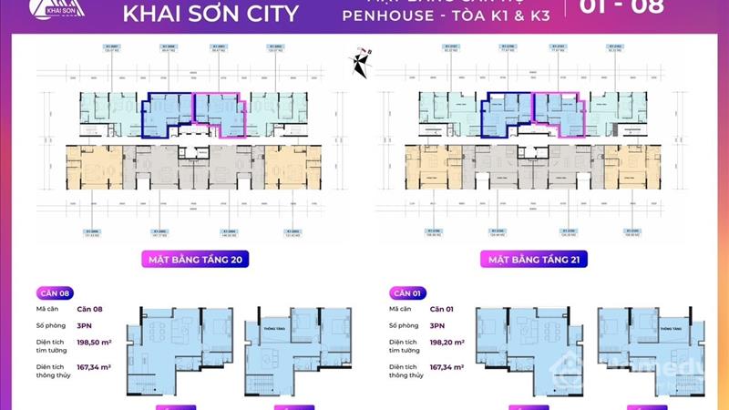 Biệt thự trên không 198m2 giá chỉ hơn 10 tỷ dành cho khách hàng tinh hoa tại Khai Sơn City - Ảnh 2