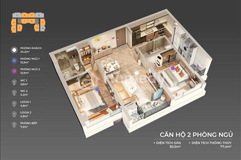 Chính chủ cần bán nhanh căn hộ 2PN tầng 22 view trực diện biển Mỹ Khê dự án The Sang Residence