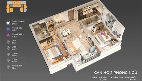 Chính chủ cần bán nhanh căn hộ 2PN tầng 22 view trực diện biển Mỹ Khê dự án The Sang Residence - Ảnh 1