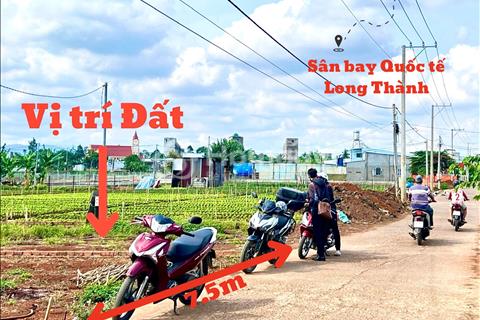 Ngang 7.5m siêu hiếm tại TT Huyện Thống Nhất, dân cư đông đúc, đất thổ cư SHR (7m5x18m)