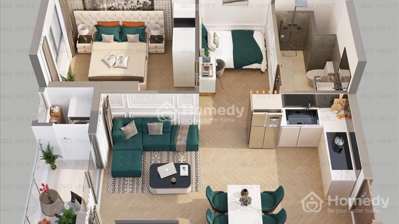 Căn hộ 1BR+1 Panoma 2 VIP trực diện sông Hàn giá rẻ hơn giỏ hàng CĐT 400 triệu, sở hữu lâu dài - Ảnh 8