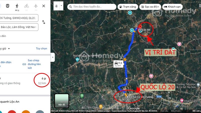 Bán đất Lộc An. Diện tích 482m2. Giá sập sàn 750 triệu.Cách QL 20 chỉ 3km.Ngay chợ Lộc An cũ đi vào - Ảnh 2