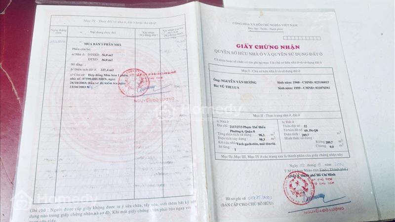 Bán đất diệm tích khủng đang làm dãy trọ cho thuê ở p6 q8 - Ảnh 1