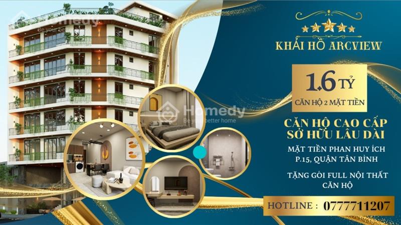 Bán căn hộ cao cấp Tân bình - Trường Chinh - Phan Huy Ích giá 1 tỷ 650 - Ảnh 1