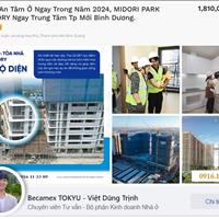 Căn hộ An Tâm Ở Ngay trong Năm 2024, Midori Park The GLORY Ngay Trung tâm Tp Mới Bình Dương.