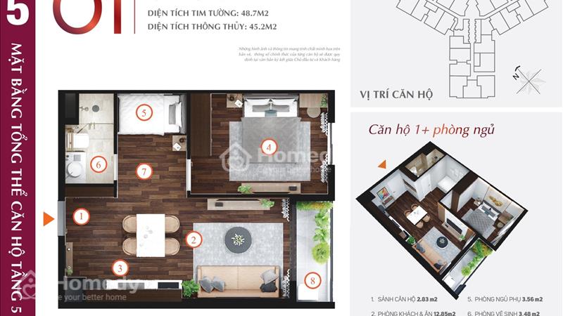 ✅ Bán căn 1.5 ngủ Hoàng Huy Commerce tầng trung giá cực tốt. - Ảnh 1
