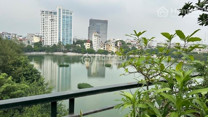 Bán nhà đền lừ ngay mặt hồ 55m 6 tầng thang máy MT5m giá 22 tỷ - Ảnh 1