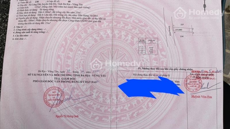 Cần bán Nhanh 2 lô đất nền tại Xã Láng Dài, Đất Đỏ, BR - VT , Vị trí đẹp - Ảnh 1