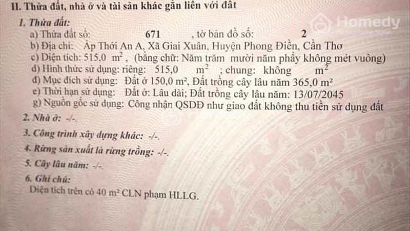 Bán gấp đất chính chủ tặng nhà cấp 4 ở huyện Phong Điền, Tp Cần Thơ.  Hạ giá rẻ. - Ảnh 2
