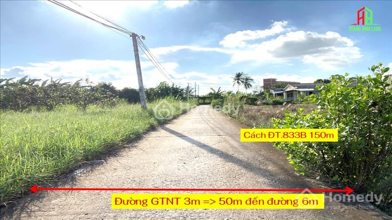Hạ giá bán gấp lô đất thổ cư 780 triệu cách ĐT.833B 150m trong tháng 5 - Ảnh 2