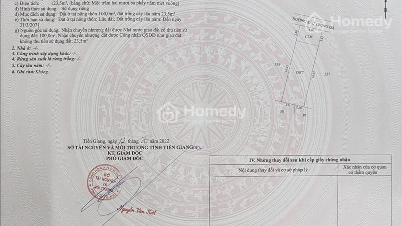Bán các lô Bà Lẫy 1, Xã Tăng Hòa, Gò Công Đông Liên hệ Cường 0328472872 - Ảnh 1