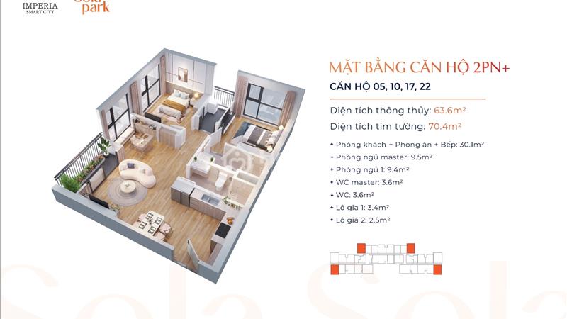 2,75 tỷ sở hữu căn hộ 2PN full nội thất giá tốt nhất Vinhomes Smart City- Mua đợt 1 ưu đãi ck 15% - Ảnh 4