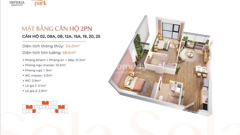 2,75 tỷ sở hữu căn hộ 2PN full nội thất giá tốt nhất Vinhomes Smart City- Mua đợt 1 ưu đãi ck 15% - Ảnh 13