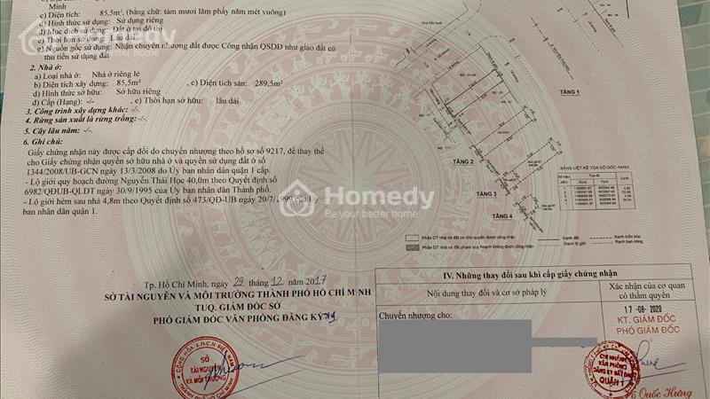 Bán nhà số 35 Nguyễn Thái Học, P Cầu Ông Lãnh, Q1, HCM 86m2 giá 25 tỷ - Ảnh 1