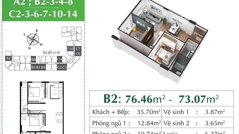 Quỹ căn 2PN giá tốt nhất phân khúc cao cấp K/V Q. Long Biên chỉ từ 3,3 tỷ/Căn Full nội thất - Ảnh 10
