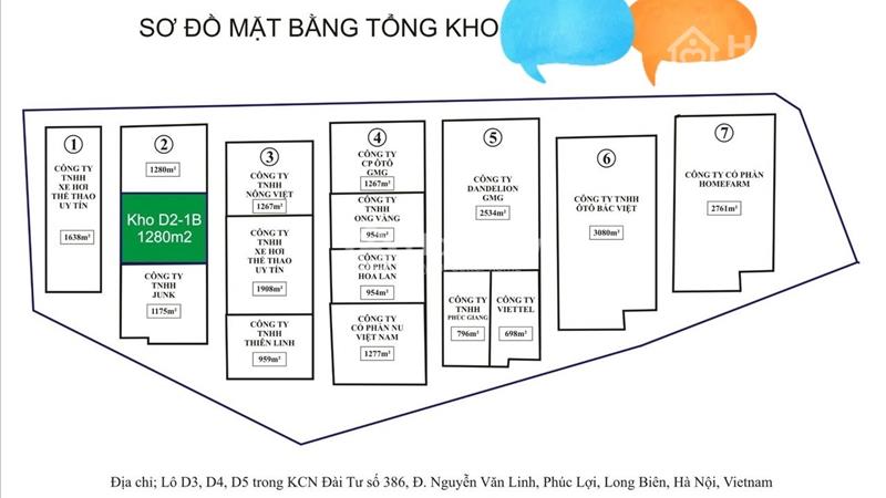 Cho thuê xưởng khu công nghiệp Đài Tư , Phường Phúc Lợi, Long Biên, Hà Nội - Ảnh 1