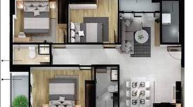 Cần bán căn 3PN - 84m2 giá 1,95 tỷ. sổ hồng sẵn, nhà mới chưa ở lần nào. - Ảnh 9