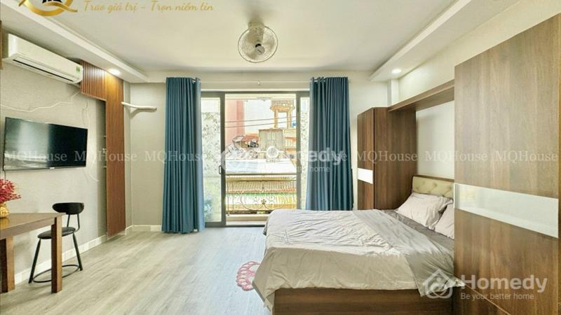 Cho thuê căn hộ dịch vụ studio đầy đủ tiện nghi, ban công thoáng mát Tân Bìn - Ảnh 1