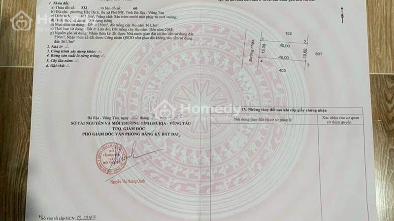 9 chủ bán lô đất ở đô thị 611m2 giá 4 tỷ 600 triệu – cạnh Khu biệt Thự Phú Mỹ Vũ Việt -SHR - Ảnh 2