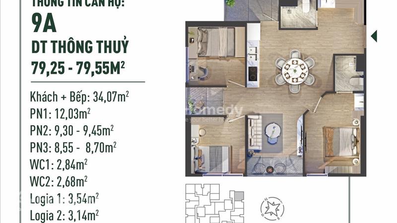 Bán căn góc view BT Vườn Mai chỉ 4ty1 dự án The Fibonan - Ảnh 2