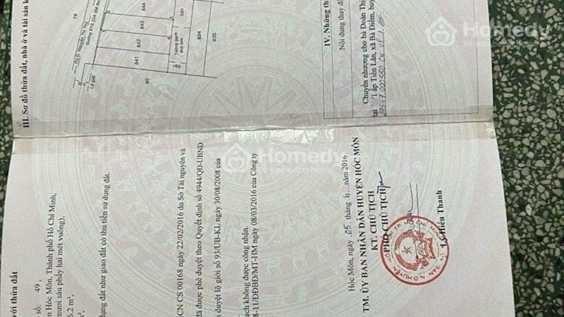 Đất thổ cư Nguyễn Thị Thử, Hóc Môn 5x21m khu dân cư hiện hữu chỉ 2.65 tỏi - Ảnh 3