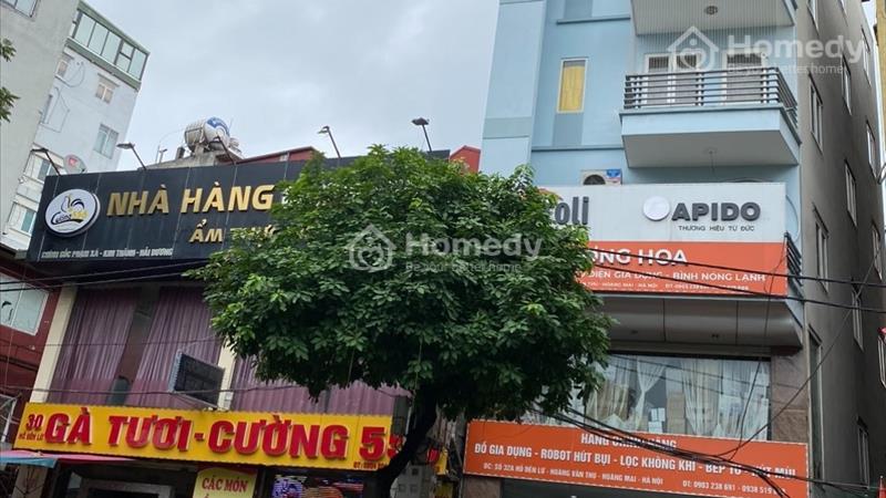 Bán nhà đền lừ cách hồ điều hòa 10m nhà 55m 6 tầng lô góc MT6m giá 19 tỷ - Ảnh 1