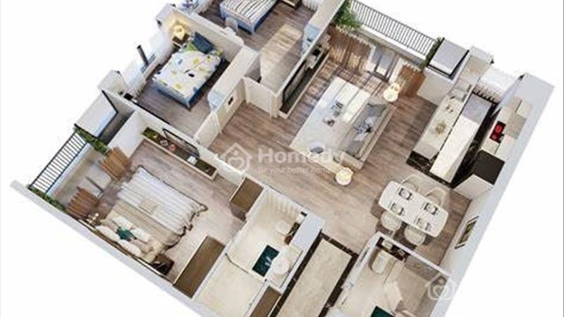 Bán chung cư 2PN 2WC, diện tích 67m2 tại Nam Từ Liêm, giá chỉ từ 54tr/m2 tốt nhất Hà Nội - Ảnh 5