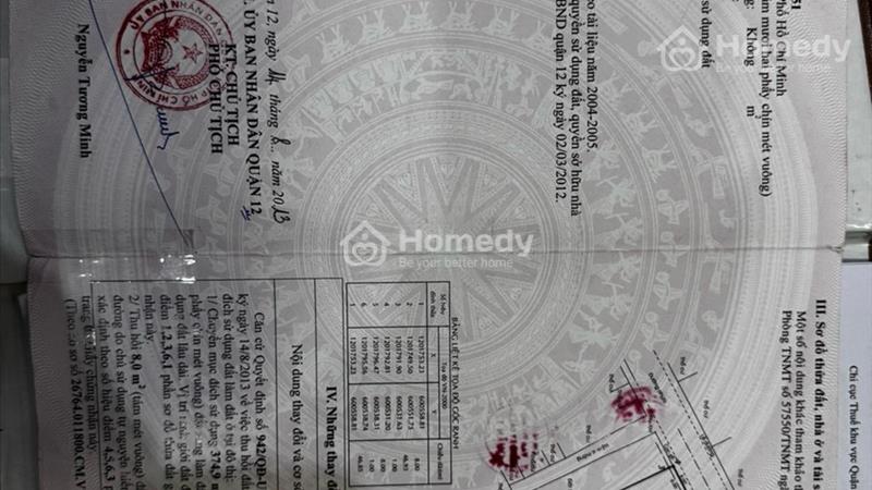 Cần bán lô đất mặt tiền đường Thạnh Xuân 21, liền kề chợ dân sinh, vị trí đẹp, đường rộng 12m. - Ảnh 1