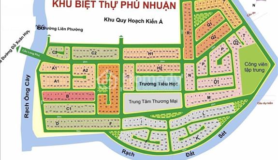 Chủ đất cần bán nhanh lô Biệt Thự mặt sông D/A KDC Phú Nhuận, P Phước Long B. LH: 0914.920.202  - Ảnh 1