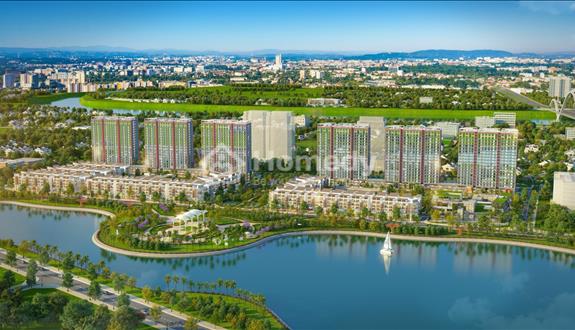Chỉ còn 1 căn 3PN 101m2, Khai Sơn City, Giá 6.1 tỷ. Hỗ trợ ls 0%. Hướng đông nam view hồ - Ảnh 1