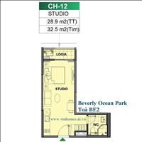 Em bán căn Studio phân khu cao cấp - Vinhomes Ocean Park trả góp 1%/tháng không mất lãi . 
