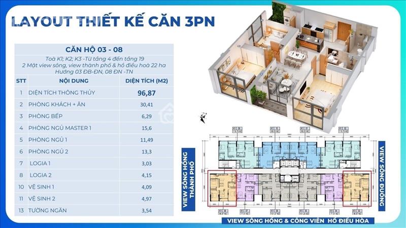 Chính Chủ cần bán căn hoa hậu 97m2 (3PN+2VS) tại Khai Sơn, T9/2024 nhận nhà - Ảnh 1