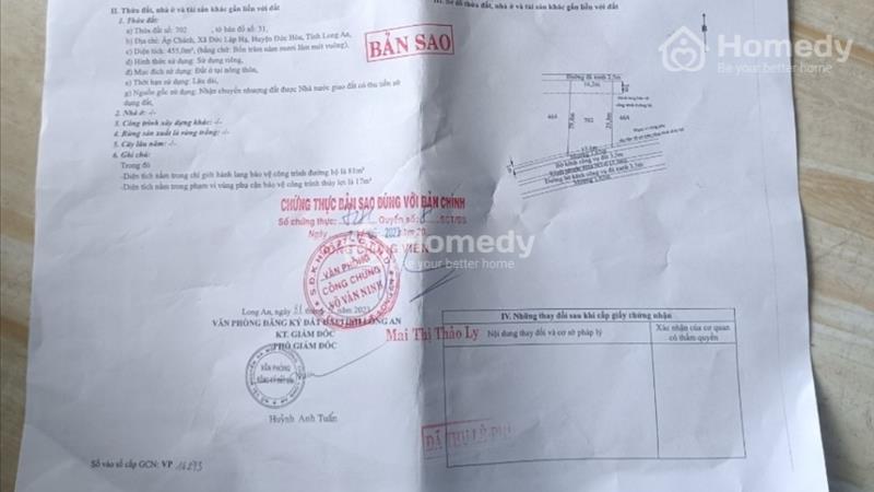 Cần bán đất mặt tiền đường bàu sen vào 30m ở đức lập hạ, gần thị trấn hậu nghĩa, đức hòa long an. - Ảnh 9
