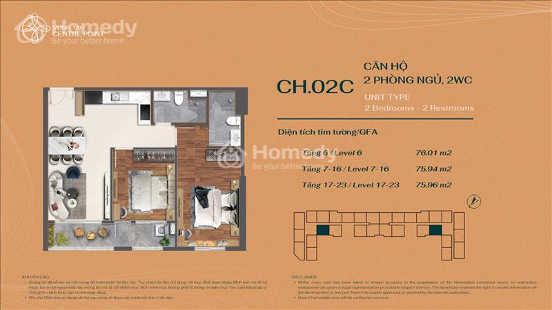 Chỉ 1 căn hộ cao cấp duy nhất sở hữu lâu dài tại vũng tàu dành cho fan CR7 - A7.05 - Ảnh 3